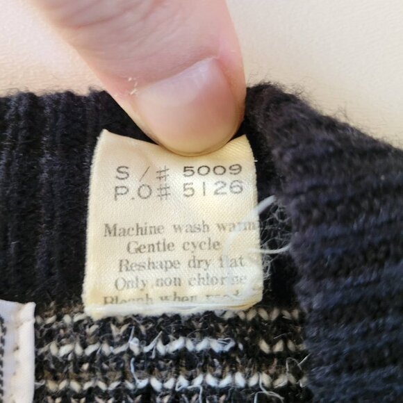 Vintage 80s 90s Knit Cosby Style Cardigan Sweater Preppy Size Large Santana Ltd - Picture 3 of 7